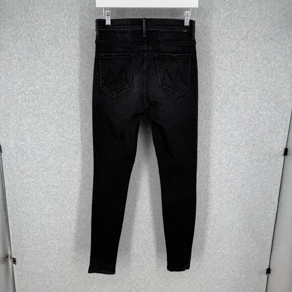 Mother Womens The Stunner Skinny Jeans Size 27 Night Hawk Black Denim Classic - Picture 6 of 16
